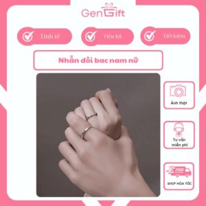 Nhẫn đôi nam nữ PNJ