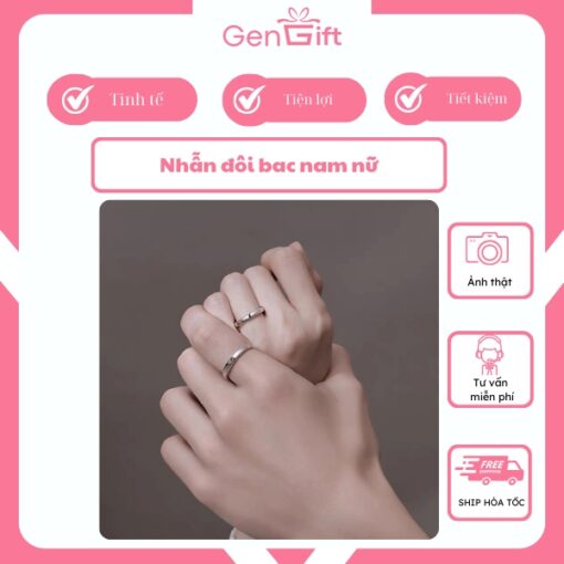 Nhẫn đôi nam nữ pnj