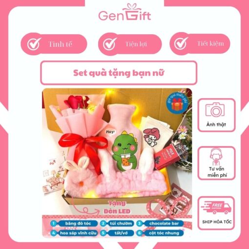 Set quà tặng bạn nữ dễ thương