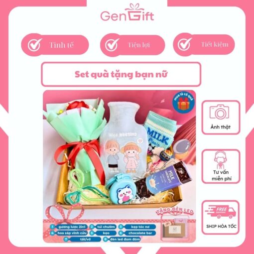Set quà tặng bạn nữ dễ thương