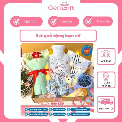 Set quà tặng bạn nữ dễ thương